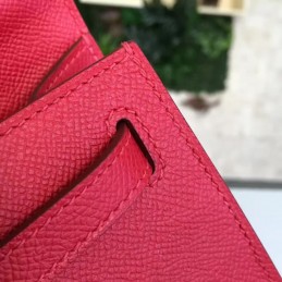 Replica Hermes Red Kelly Pochette Gold Hardware Bag