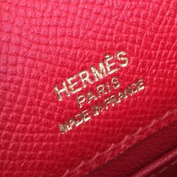 Replica Hermes Red Kelly Pochette Gold Hardware Bag