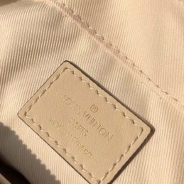 Replica Louis Vuitton Brown Monogram Beige Trim Saintonge