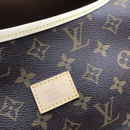 Replica Louis Vuitton Brown Monogram Beige Trim Saumur MM