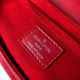 Replica Louis Vuitton Red Quilted Rainbow Trim New Wave Chain Bag MM