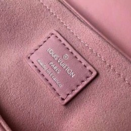 Replica Louis Vuitton Pale Pink Quilted Rainbow Trim New Wave Chain Bag MM