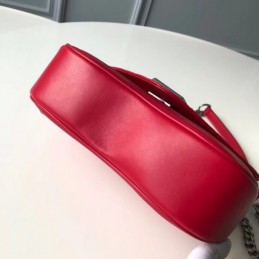 Replica Louis Vuitton Red Quilted New Wave Chain Bag PM