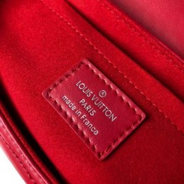 Replica Louis Vuitton Red Quilted New Wave Chain Bag PM