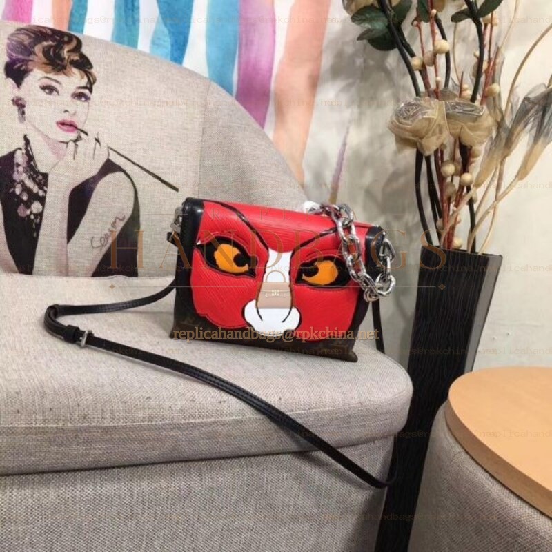 Replica Louis Vuitton Red Black Kabuki Pochette