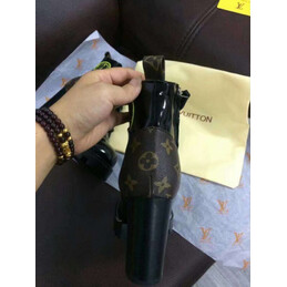 Replica Louis Vuitton Black Brown Graphic Star Trail Ankle Boots