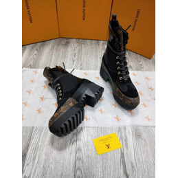 Replica Louis Vuitton Black Laureate Desert Boots