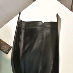 Replica Louis Vuitton Black Brown Monogram Block Heel Knee-High Boots