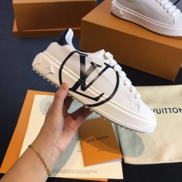 Replica Louis Vuitton White Multicolor Logo Sneakers