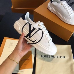 Replica Louis Vuitton White Multicolor Logo Sneakers