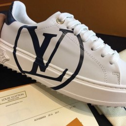 Replica Louis Vuitton White Multicolor Logo Sneakers