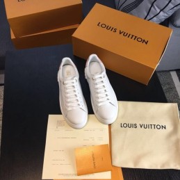 Replica Louis Vuitton White Pink Low-Top Sneakers