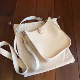 Replica Hermes Cream Evelyne 18 Bag