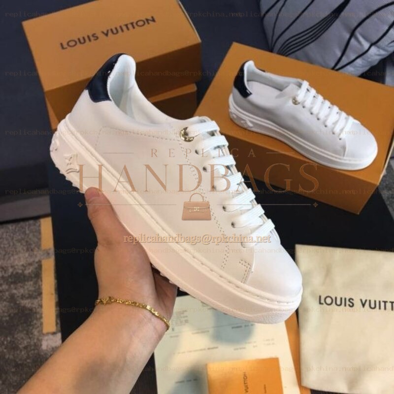 Replica Louis Vuitton White Low-Top Sneakers