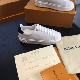 Replica Louis Vuitton White Low-Top Sneakers