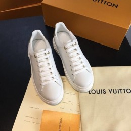 Replica Louis Vuitton White Irridescent Low-Top Sneakers