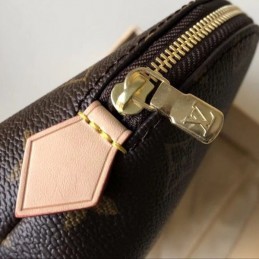 Replica Louis Vuitton Brown Monogram Cosmetic Pouch