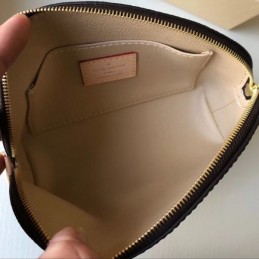 Replica Louis Vuitton Brown Monogram Cosmetic Pouch