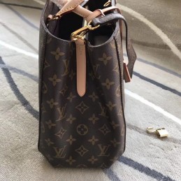 Replica Louis Vuitton Brown Monogram Beige Trim Montaigne GM
