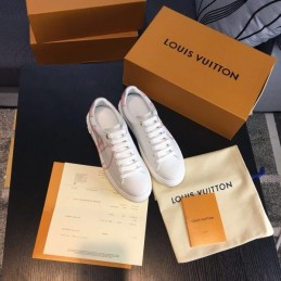 Replica Louis Vuitton White Multicolor Logo Sneakers