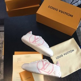 Replica Louis Vuitton White Multicolor Logo Sneakers
