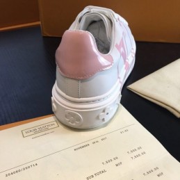 Replica Louis Vuitton White Multicolor Logo Sneakers