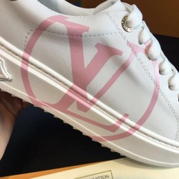 Replica Louis Vuitton White Multicolor Logo Sneakers