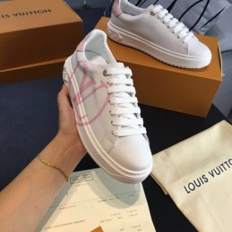 Replica Louis Vuitton White Multicolor Logo Sneakers