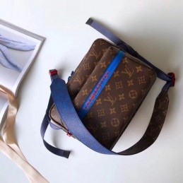 Replica Louis Vuitton Brown Monogram Rainbow Stripe Outdoor Messenger