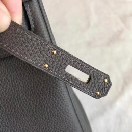 Replica Hermes Gray Kelly 28 Gold Hardware Bag