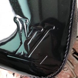 Replica Louis Vuitton Black Patent Cherrywood PM