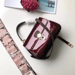 Replica Louis Vuitton Burgundy Patent Cherrywood PM