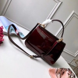Replica Louis Vuitton Burgundy Patent Cherrywood PM