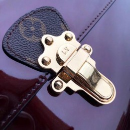 Replica Louis Vuitton Burgundy Patent Cherrywood PM
