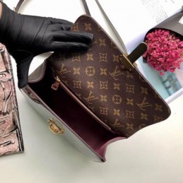 Replica Louis Vuitton Burgundy Patent Cherrywood PM