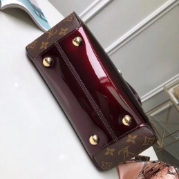 Replica Louis Vuitton Burgundy Patent Cherrywood PM