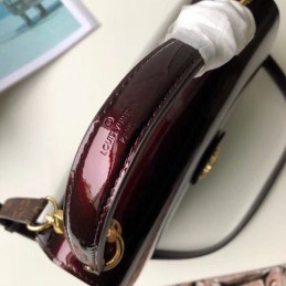 Replica Louis Vuitton Burgundy Patent Cherrywood PM