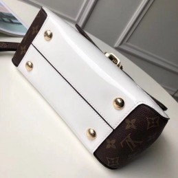 Replica Louis Vuitton White Patent Cherrywood PM