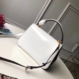Replica Louis Vuitton White Patent Cherrywood PM
