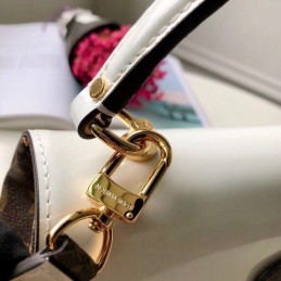 Replica Louis Vuitton White Patent Cherrywood PM