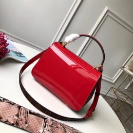 Replica Louis Vuitton Red Patent Cherrywood PM
