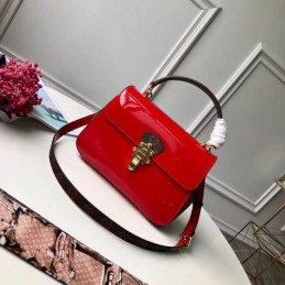 Replica Louis Vuitton Red Patent Cherrywood PM