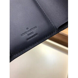 Replica Louis Vuitton Brown Monogram Black Cherrywood Compact Wallet