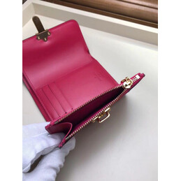Replica Louis Vuitton Brown Monogram Red Cherrywood Compact Wallet