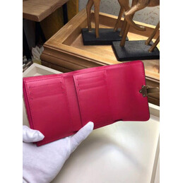 Replica Louis Vuitton Brown Monogram Red Cherrywood Compact Wallet