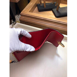 Replica Louis Vuitton Brown Monogram Bright Red Cherrywood Compact Wallet