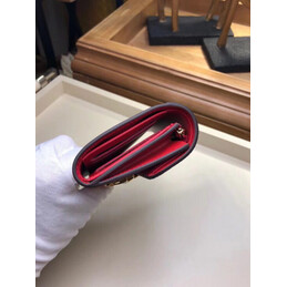Replica Louis Vuitton Brown Monogram Bright Red Cherrywood Compact Wallet