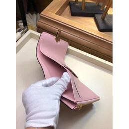 Replica Louis Vuitton Brown Monogram Pale Pink Cherrywood Compact Wallet