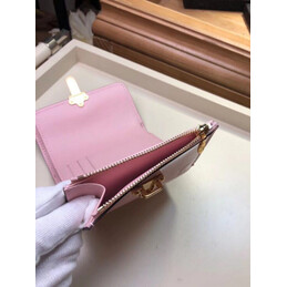 Replica Louis Vuitton Brown Monogram Pale Pink Cherrywood Compact Wallet