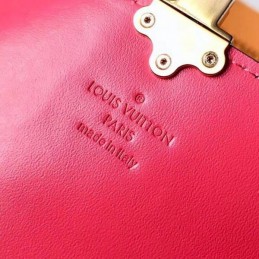 Replica Louis Vuitton Brown Monogram Fuchsia Cherrywood Wallet